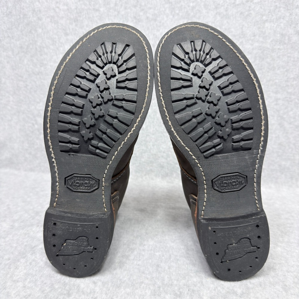 Red Wing Iron Ranger 8086 Mens 7.5 Cap Toe Boots Charcoal Rough & Tough Leather - Picture 9 of 10